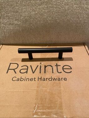 Ravinte Cabinet Hardware - Matte Black Bar Cabinet Hardware, Stainless Steel